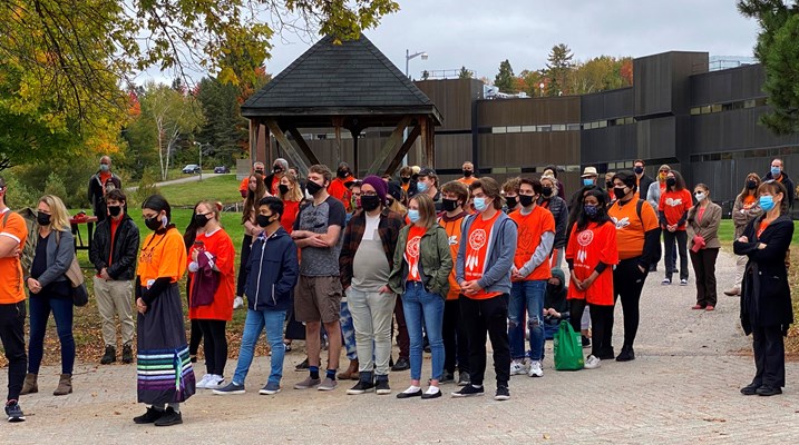 group of students outside 